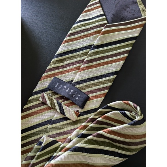Bergamo New York Tie Lot Of 12 Neckties Jacquard Repp Multicolor Etc 56-64" - Picture 16 of 16